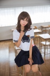 barefoot cosplay mike mizushima_school original pleated_skirt sailor_uniform school_uniform skirt rating:Safe score:1 user:nil!