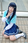 aoki_reika blue_hair cosplay kneesocks pleated_skirt pretty_cure sailor_uniform school_uniform skirt smile_precure! yaya rating:Safe score:1 user:nil!