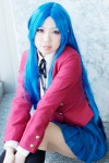 blazer blouse blue_hair cosplay hana_(ii) kawashima_ami kneesocks pleated_skirt ribbon_tie school_uniform skirt toradora! rating:Safe score:1 user:pixymisa