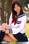 kanaki_ayako kneesocks pleated_skirt sailor_uniform school_uniform skirt sock_pull rating:Safe score:0 user:nil!