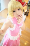 blonde_hair cosplay dress hairbow maple_pink pink_sweets_-_ibara_sorekara shirayuki_himeno rating:Safe score:1 user:nil!