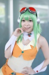 cosplay dress goggles green_hair gumi sakutoki_shinra vest vocaloid rating:Safe score:0 user:nil!