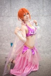 bikini_top cosplay nami_(one_piece) one_piece orange_hair skirt swimsuit veil yura rating:Safe score:0 user:nil!
