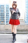 blazer boots cosplay garrison_cap girls_und_panzer military_uniform nishizumi_maho pantyhose pleated_skirt sheer_legwear skirt socks yui_(ii) rating:Safe score:1 user:nil!