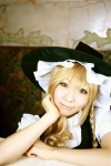 blonde_hair blouse braid cosplay hanamura_misaki jumper kirisame_marisa touhou witch_hat rating:Safe score:1 user:nil!