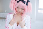 aisu bra cosplay hairbows hibari_(senran_kagura) pink_hair senran_kagura track_jacket rating:Safe score:0 user:pixymisa