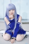 aika_shiki aoki_hagane_no_arpeggio blue_hair boots cosplay detached_sleeves iona pleated_skirt sailor_uniform school_uniform skirt rating:Safe score:0 user:nil!