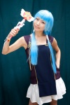blue_hair cosplay hairband ibara kannagi nagi pleated_skirt skirt tank_top wand rating:Safe score:1 user:nil!