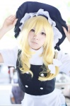apron blonde_hair blouse cosplay kirisame_marisa riku skirt touhou vest witch_hat rating:Safe score:1 user:nil!