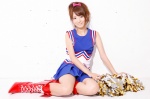 boots cheerleader_uniform pleated_skirt pom_poms ponytail sato_yukari skirt tank_top rating:Safe score:0 user:nil!