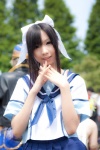 cosplay hairbow love_plus pleated_skirt sailor_uniform school_uniform skirt takane_manaka tsukushi rating:Safe score:0 user:nil!
