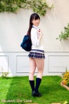 arai_kana blouse bookbag kneesocks pleated_skirt school_uniform skirt sweater_vest rating:Safe score:2 user:nil!