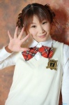 blouse braid cosplay hair_buns kizakura_jyunko original school_uniform sweater_vest rating:Safe score:0 user:nil!