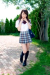 blouse bookbag hirayama_airi kneesocks pleated_skirt school_uniform skirt rating:Safe score:1 user:nil!