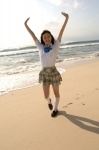 beach blouse costume ocean pleated_skirt sawai_miyuu school_uniform skirt socks rating:Safe score:1 user:nil!