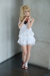 benio blonde_hair cosplay dress hitsu side_ponytail socks strap_slip teddy zone-00 rating:Safe score:0 user:nil!