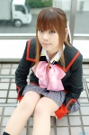 blazer blouse cosplay little_busters! natsume_rin_(little_busters) pantyhose pleated_skirt school_uniform skirt socks yuu rating:Safe score:0 user:nil!