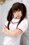cosplay minami_kana minami-ke miniskirt pleated_skirt sailor_uniform school_uniform skirt tsukimiya_usagi twintails rating:Safe score:1 user:nil!