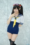 amatsuka_miyu cosplay goggles sailor_uniform school_swimsuit school_uniform swimsuit tagme_character tagme_series thighhighs twintails rating:Safe score:1 user:nil!