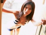 cleavage halter_top morishita_chisato shorts striped ys_web_040 rating:Safe score:1 user:nil!