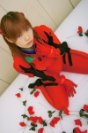 asuka_shuurai!! bed bodysuit cosplay gloves hair_pods neon_genesis_evangelion plugsuit soryu_asuka_langley twintails usa_hinako rating:Safe score:1 user:nil!