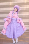 cosplay dress gloves hat patchouli_knowledge purple_hair shawl touhou yukki rating:Safe score:0 user:nil!