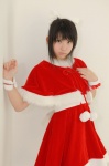 cosplay dress enako enaplus hairbow love_plus santa_costume shawl takane_manaka rating:Safe score:1 user:nil!