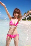 beach bikini cleavage dgc_0934 nitou_misaki ocean ponytail side-tie_bikini swimsuit wet rating:Safe score:0 user:nil!