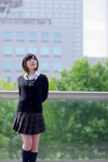 blouse bowtie cardigan kneehighs minatsuki_naru pleated_skirt skirt rating:Safe score:0 user:pixymisa