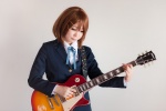 blazer blouse cosplay guitar hair_clips hirasawa_yui k-on! mizuki school_uniform rating:Safe score:0 user:nil!