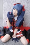 akb48 blazer blouse blue_hair boots cosplay gloves hairbows kneehighs mashiro_ayaki miniskirt skirt tie twintails vest watanabe_mayu rating:Safe score:2 user:nil!