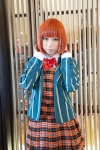 blazer blouse bowtie cosplay jumper nanami_haruka_(uta_no_prince-sama) orange_hair pleated_skirt shizuki_minato skirt uta_no_prince-sama rating:Safe score:0 user:pixymisa