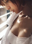 blouse bra cleavage mariko_2010 open_clothes shinoda_mariko wet rating:Safe score:1 user:nil!