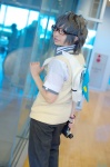 ano_natsu_de_matteru backpack camera cosplay crossplay dress_shirt glasses kirishima_kaito kuon school_uniform silver_hair sweater_vest trousers turtleneck rating:Safe score:0 user:nil!