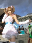 cosplay detached_sleeves dress idolmaster kipi takatsuki_yayoi twintails rating:Safe score:0 user:DarkSSA