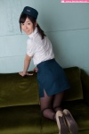 black_legwear blouse flight_attendant haduki_ran hat miniskirt neckerchief pantyhose skirt rating:Safe score:0 user:nil!