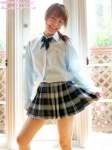 blouse pleated_skirt ponytail school_uniform skirt skirt_lift takahashi_akane rating:Safe score:0 user:nil!