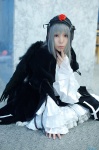 cosplay dress hairband koutsuki_rin rozen_maiden silver_hair suigintou wings rating:Safe score:0 user:nil!