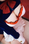 apron chocoball cleavage cosplay kara_no_naka_no_kotori maid maid_uniform myuha_resurei pantyhose sheer_legwear rating:Safe score:1 user:nil!