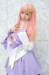 aihara_sakuto cosplay detached_sleeves gown gundam gundam_seed lacus_clyne pink_hair rating:Safe score:0 user:nil!
