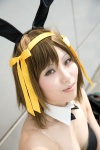 animal_ears bodysuit bowtie bunny_ears bunny_outfit collar cosplay hairband kanzaki_manami suzumiya_haruhi suzumiya_haruhi_no_yuuutsu rating:Safe score:0 user:pixymisa