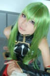 boots cc code_geass cosplay detached_sleeves dress green_hair shorts yu-ji rating:Safe score:0 user:nil!