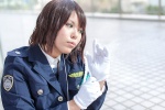 armband blazer blouse cosplay ginya gloves green_eyes police_uniform policewoman tsujimoto_natsumi you're_under_arrest! rating:Safe score:0 user:pixymisa