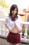 bikini_top blouse costume dgc_0624 ishii_kaori open_clothes pleated_skirt school_uniform skirt swimsuit rating:Safe score:2 user:nil!