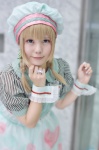 apron beret blonde_hair blouse cosplay miniskirt original skirt twin_braids yukako rating:Safe score:0 user:nil!