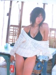 bikini cleavage peek_a_boo sato_hiroko side-tie_bikini sweater swimsuit rating:Safe score:0 user:nil!