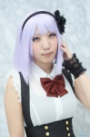blouse cosplay dagashi_kashi hairband jumper purple_hair shidare_hotaru shirayuki_nao rating:Safe score:0 user:nil!