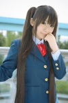 blazer blouse cosplay k-on! makoto nakano_azusa pleated_skirt school_uniform skirt twintails rating:Safe score:0 user:nil!
