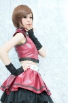 choker cosplay fingerless_gloves gloves kooki meiko miniskirt petticoat skirt vest vocaloid rating:Safe score:0 user:pixymisa