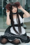 animal_ears apron choker cosplay dog_ears dress hairband maid maid_uniform narihara_riku original tail thighhighs rating:Safe score:1 user:nil!